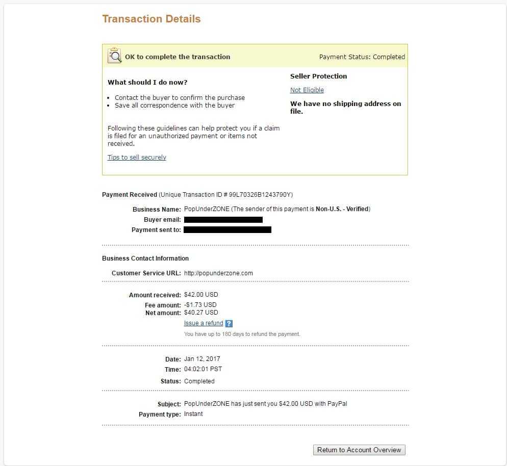 Popunderzone payment proof