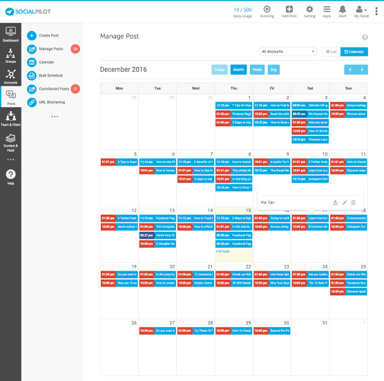 Socialpilot content Marketing tool