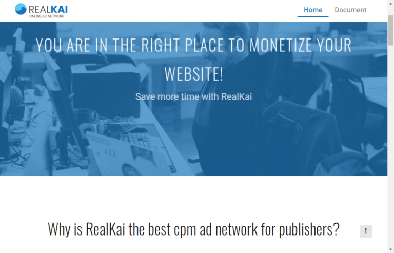 Realkai Review: Right Place To Monetize Your Website