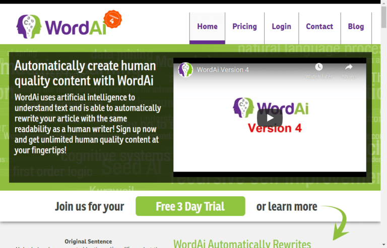 WordAI Review: Get Unlimited Content For Website