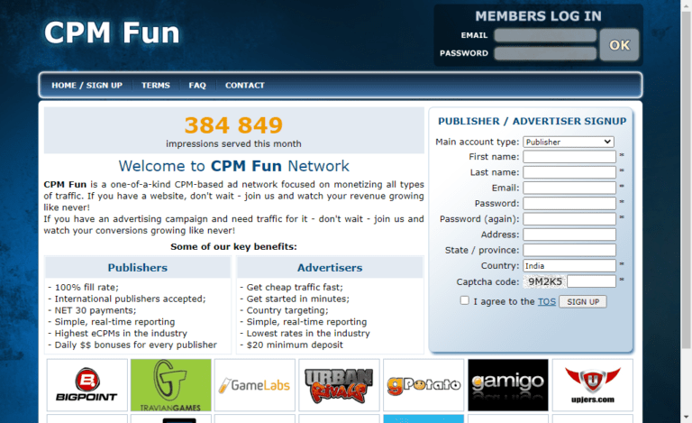 Cpmfun Review: Highest Paying CPM Network