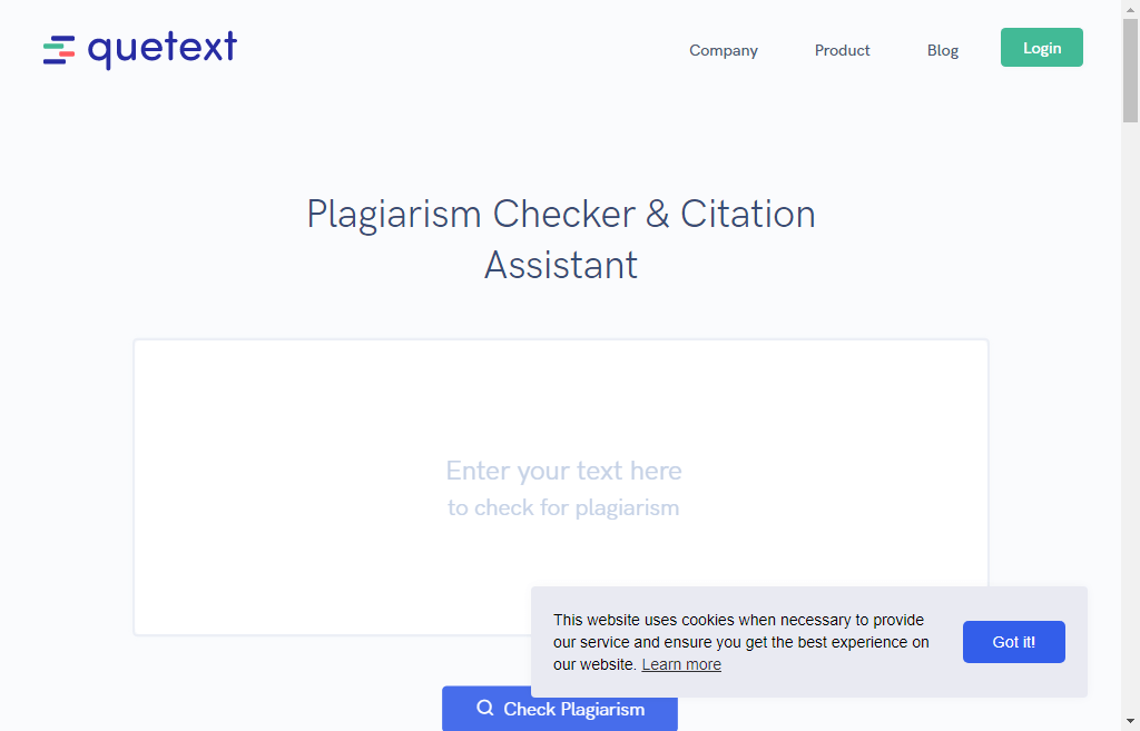 quetext Plagiarism Checker Tool