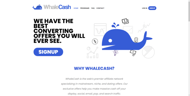 Whale Cash Review: Exclusive CPA Network