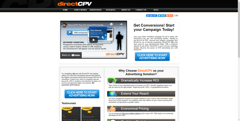 Directcpv Review: Dead Ad Network