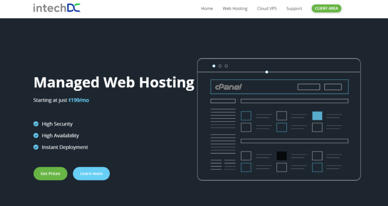 Intechdc Review: Low-Cost Reliable Hosting Solution