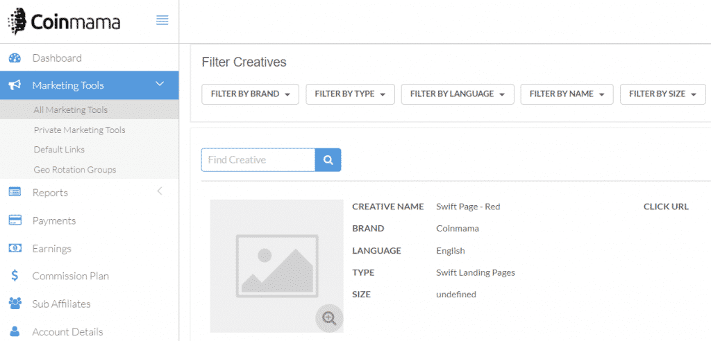 coinmama affiliate dashboard