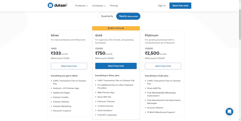 dukaan pricing review