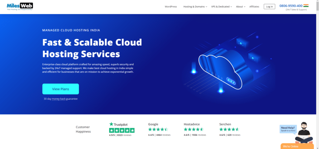 Milesweb - Fast Scalable Cloud Hosting Services